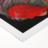 Swirling Red Orbit – Colorful Abstract Wall Hangings for Home