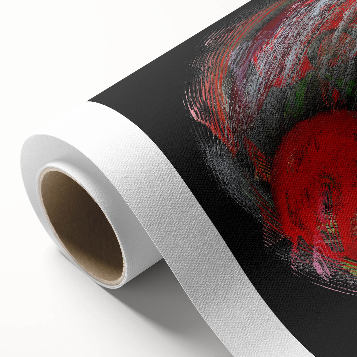 Swirling Red Orbit – Colorful Abstract Wall Hangings for Home
