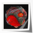 Swirling Red Orbit – Colorful Abstract Wall Hangings for Home