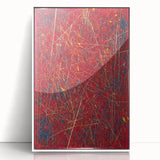 Fiery Abstract Expressionist Wall Art – Bold Red Canvas Print