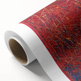 Fiery Abstract Expressionist Wall Art – Bold Red Canvas Print