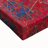 Fiery Abstract Expressionist Wall Art – Bold Red Canvas Print