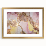 Sophisticated Abstract Art Design – Blush Pink & Gold Canvas