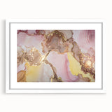 Sophisticated Abstract Art Design – Blush Pink & Gold Canvas