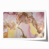 Sophisticated Abstract Art Design – Blush Pink & Gold Canvas