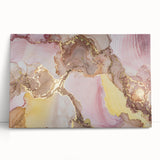 Sophisticated Abstract Art Design – Blush Pink & Gold Canvas