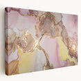 Sophisticated Abstract Art Design – Blush Pink & Gold Canvas
