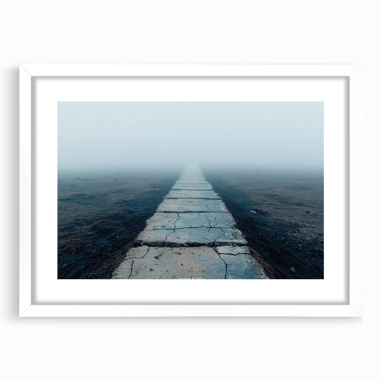 Mysterious Foggy Path – Fine Art Photography for Modern Spaces