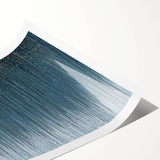 Large Modern Art Piece - Dark Blue & Gold Abstract Print