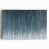 Large Modern Art Piece - Dark Blue & Gold Abstract Print