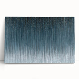 Large Modern Art Piece - Dark Blue & Gold Abstract Print