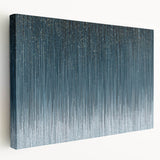 Large Modern Art Piece - Dark Blue & Gold Abstract Print