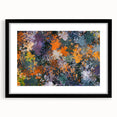 Abstract Canvas Wall Art – Vibrant Floral Modern Painting in Green & Orange