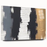 Exclusive Textured Acrylic Art Pieces - Luxe Neutrals in Vertical Flow