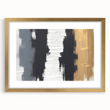 Exclusive Textured Acrylic Art Pieces - Luxe Neutrals in Vertical Flow
