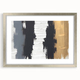 Exclusive Textured Acrylic Art Pieces - Luxe Neutrals in Vertical Flow