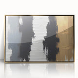 Exclusive Textured Acrylic Art Pieces - Luxe Neutrals in Vertical Flow