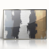 Exclusive Textured Acrylic Art Pieces - Luxe Neutrals in Vertical Flow