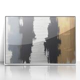 Exclusive Textured Acrylic Art Pieces - Luxe Neutrals in Vertical Flow