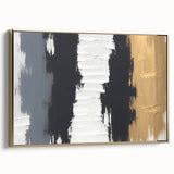 Exclusive Textured Acrylic Art Pieces - Luxe Neutrals in Vertical Flow