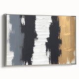 Exclusive Textured Acrylic Art Pieces - Luxe Neutrals in Vertical Flow