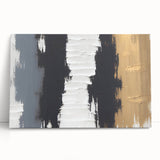 Exclusive Textured Acrylic Art Pieces - Luxe Neutrals in Vertical Flow