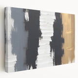 Exclusive Textured Acrylic Art Pieces - Luxe Neutrals in Vertical Flow