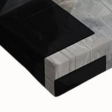 Modern Black and White Geometric Wall Art - Abstract Canvas