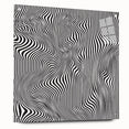 Wavy Monochrome Illusion – Geometric Abstract Art Prints
