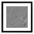 Wavy Monochrome Illusion – Geometric Abstract Art Prints