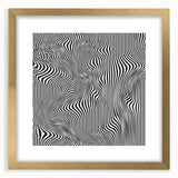 Wavy Monochrome Illusion – Geometric Abstract Art Prints