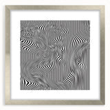 Wavy Monochrome Illusion – Geometric Abstract Art Prints