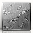 Wavy Monochrome Illusion – Geometric Abstract Art Prints