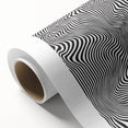 Wavy Monochrome Illusion – Geometric Abstract Art Prints