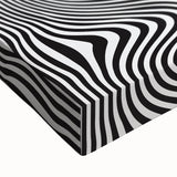 Wavy Monochrome Illusion – Geometric Abstract Art Prints