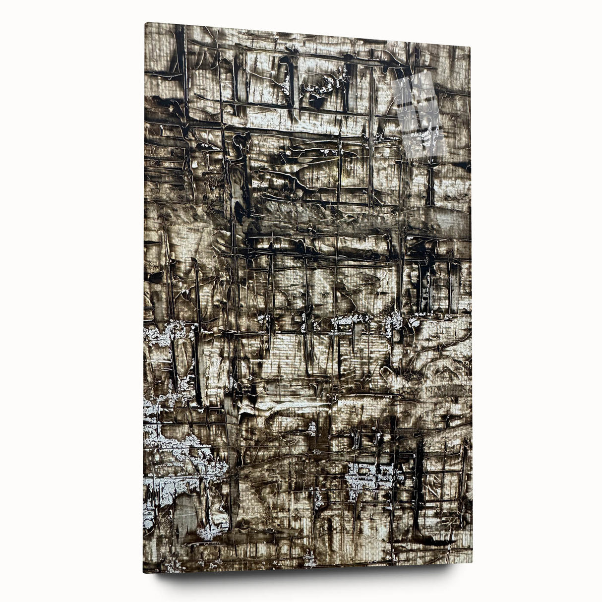Earthen Harmony Abstracts - Earth Tone Art with Textured Layers