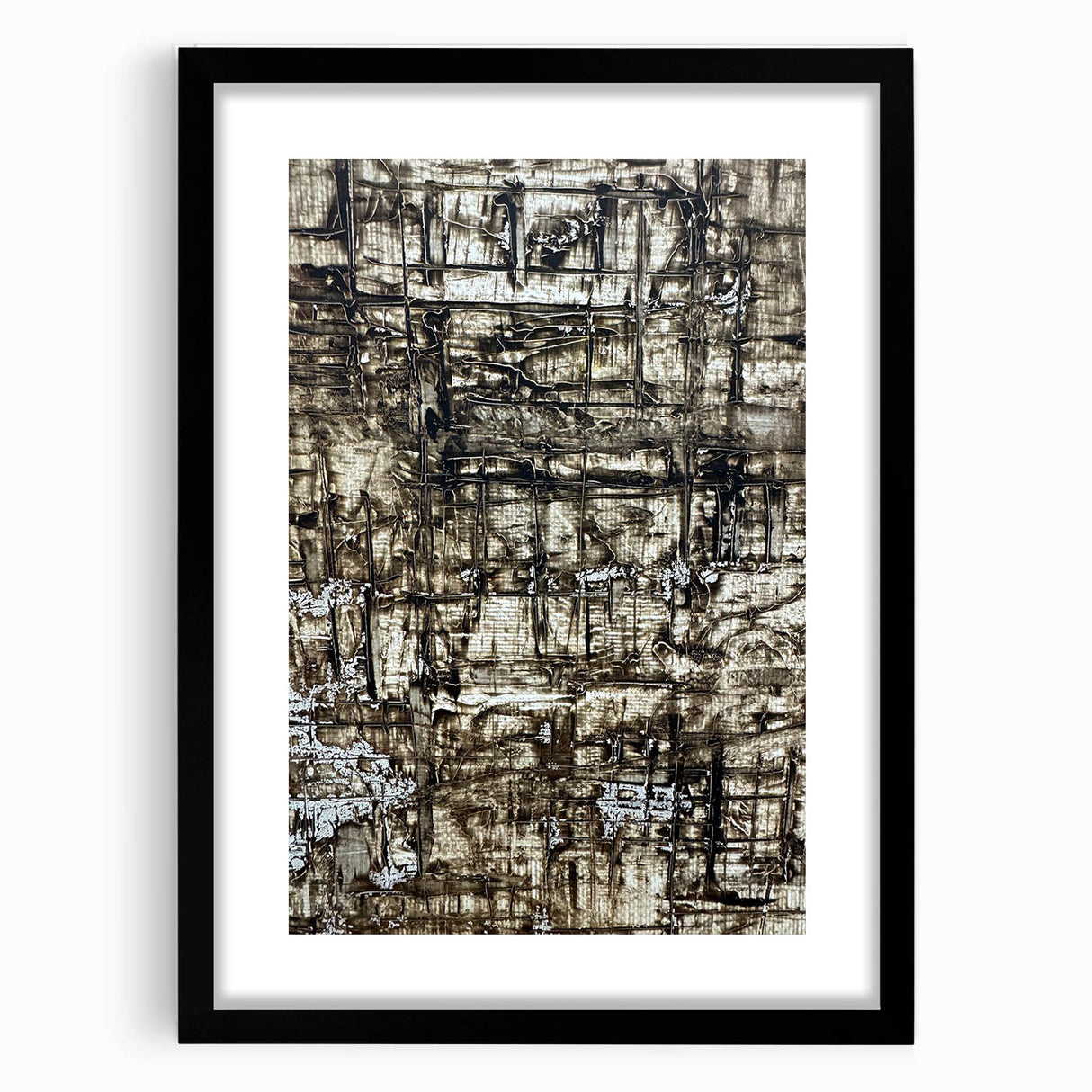 Earthen Harmony Abstracts - Earth Tone Art with Textured Layers