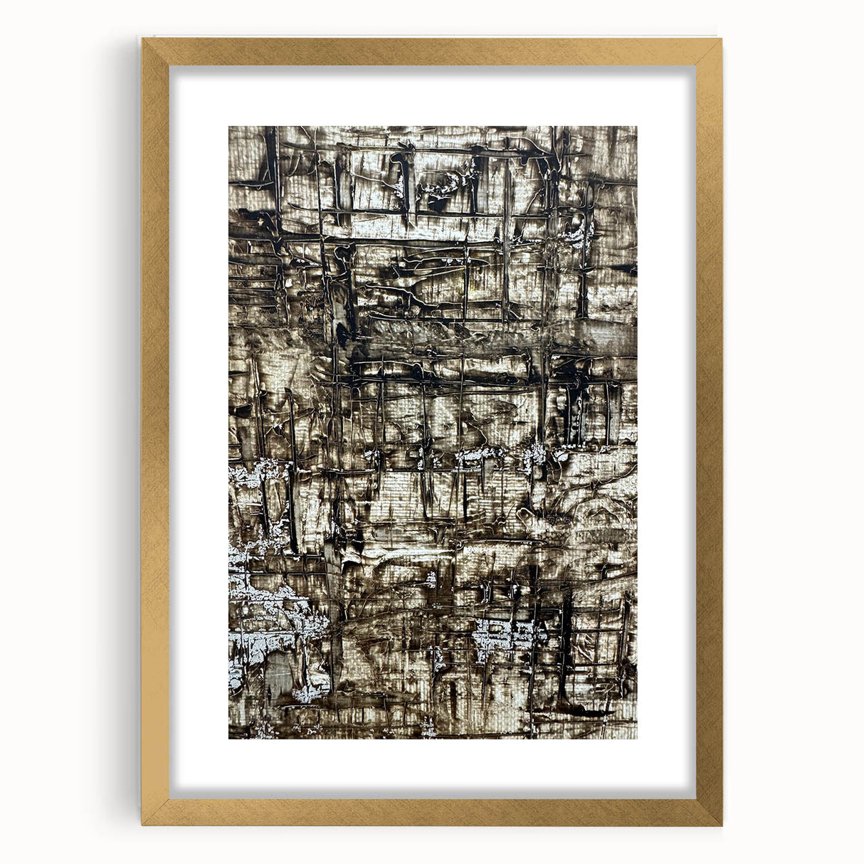 Earthen Harmony Abstracts - Earth Tone Art with Textured Layers