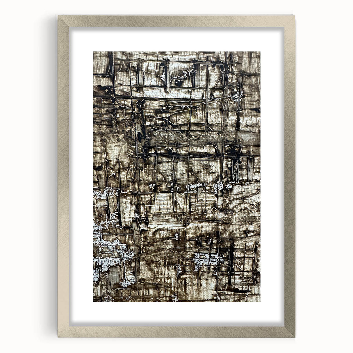 Earthen Harmony Abstracts - Earth Tone Art with Textured Layers