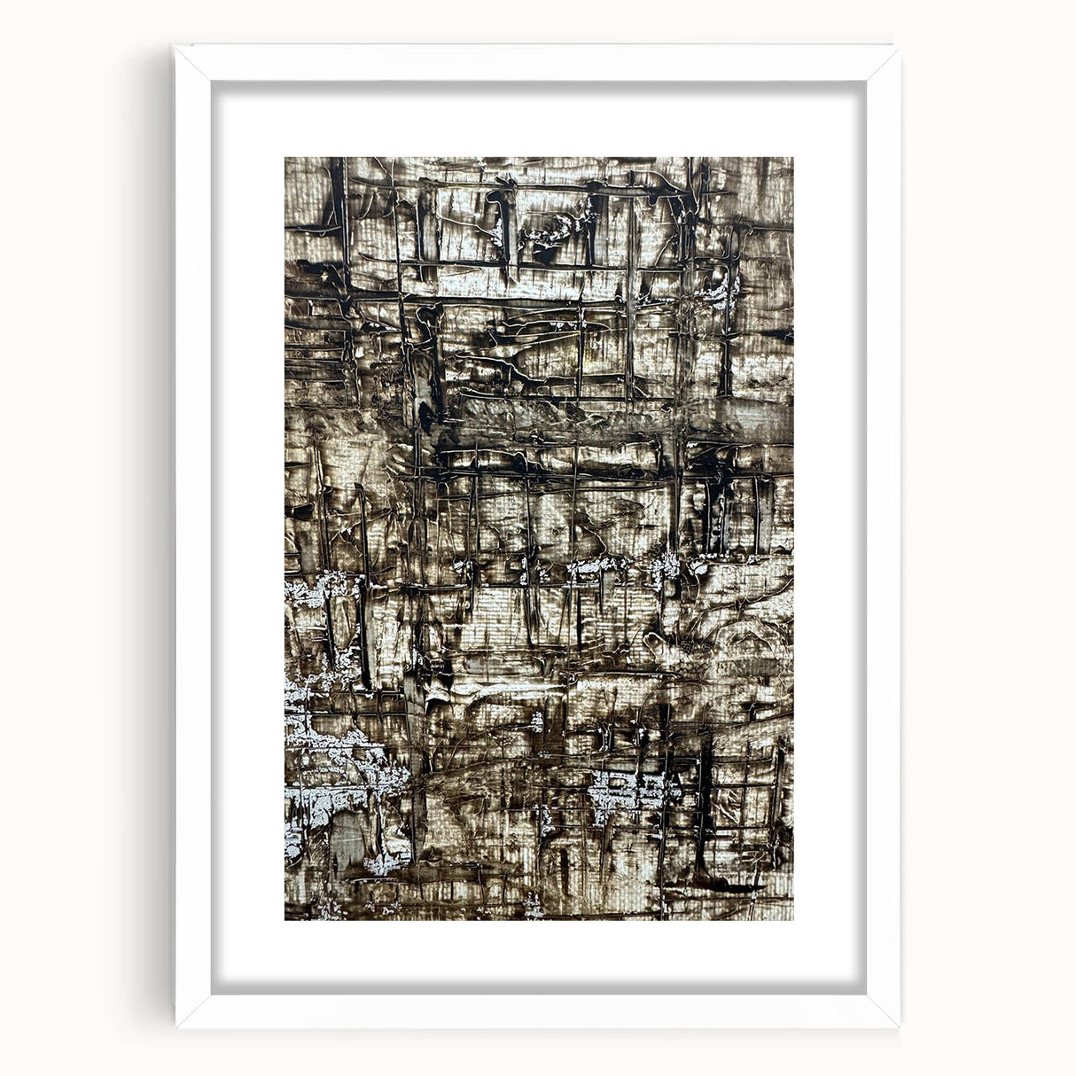 Earthen Harmony Abstracts - Earth Tone Art with Textured Layers
