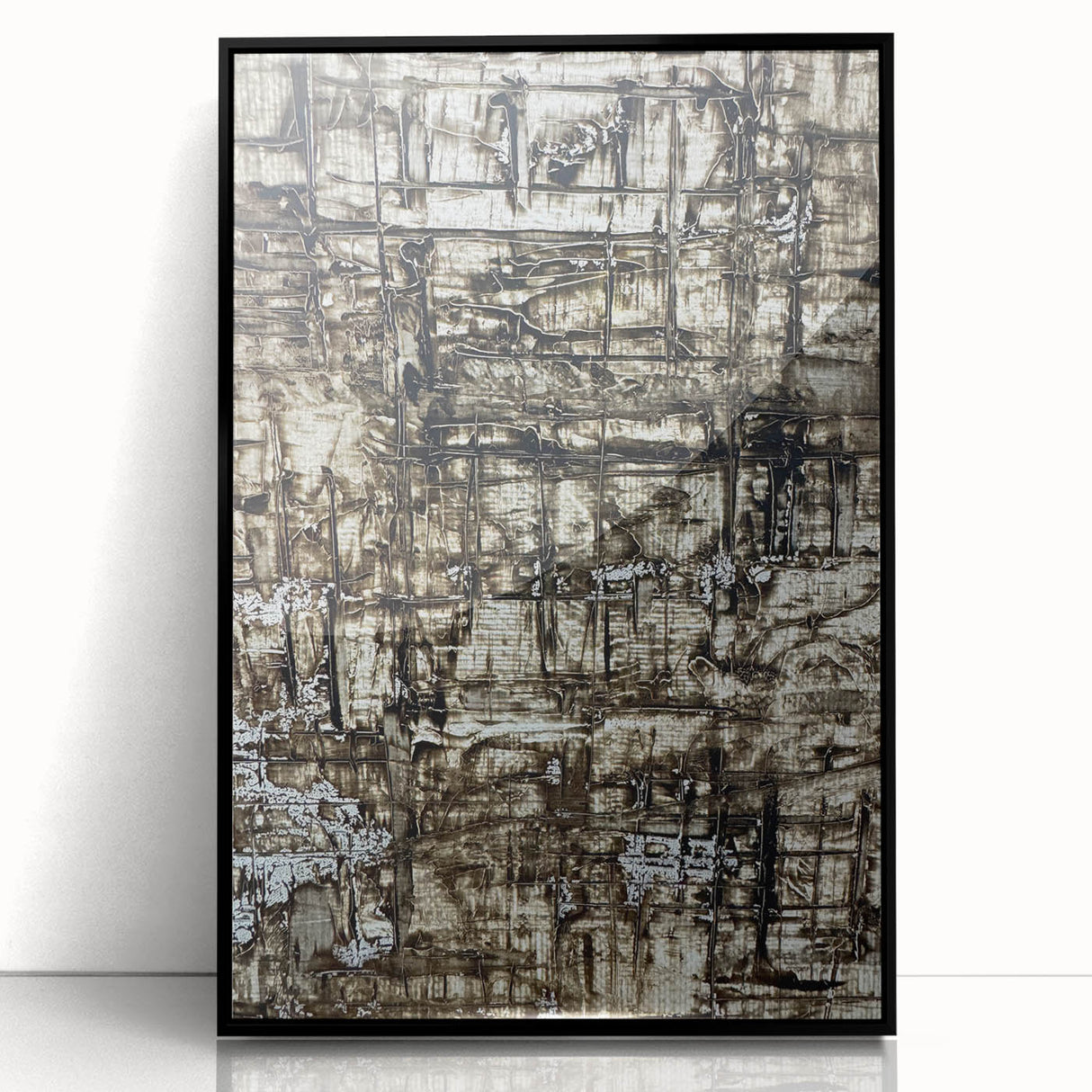 Earthen Harmony Abstracts - Earth Tone Art with Textured Layers