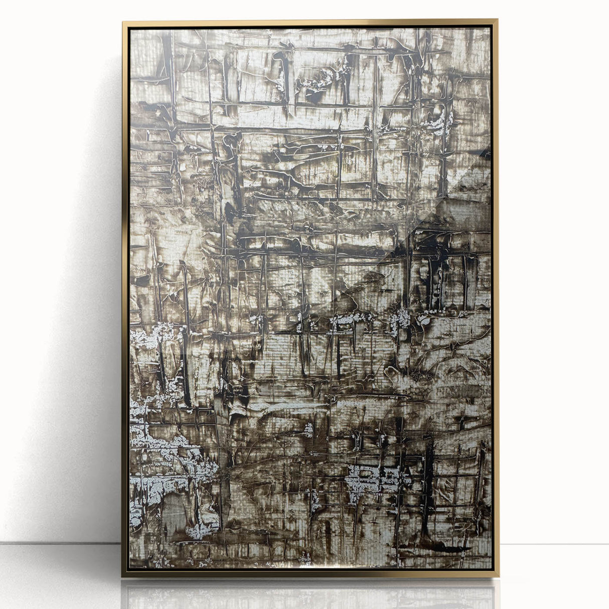 Earthen Harmony Abstracts - Earth Tone Art with Textured Layers