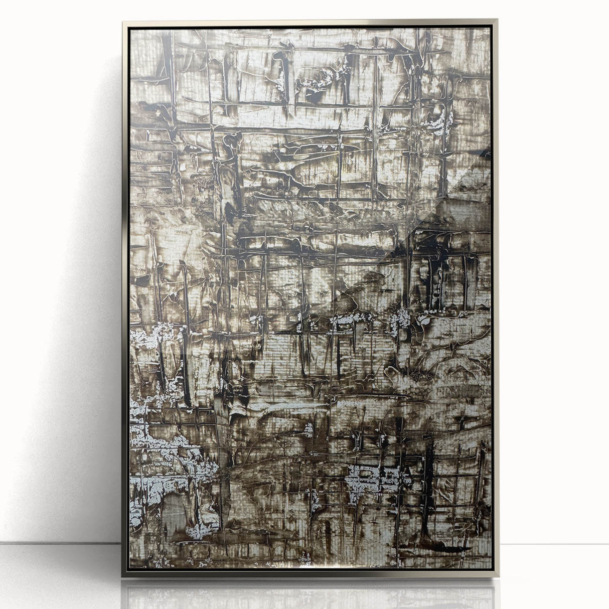 Earthen Harmony Abstracts - Earth Tone Art with Textured Layers