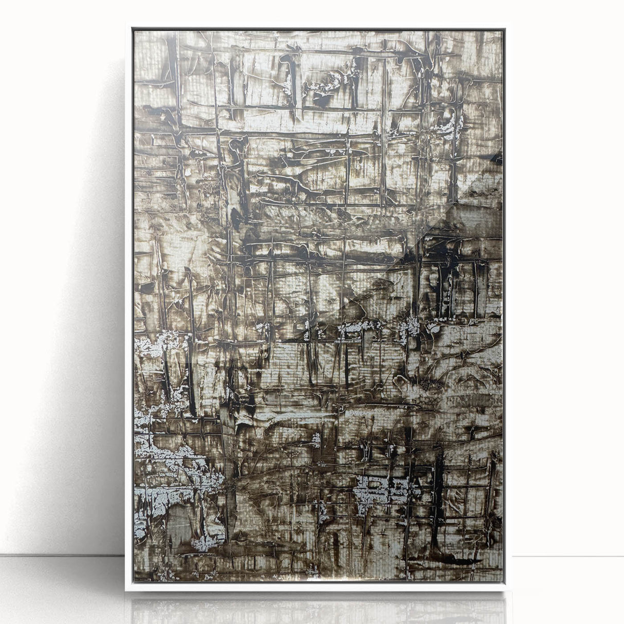 Earthen Harmony Abstracts - Earth Tone Art with Textured Layers