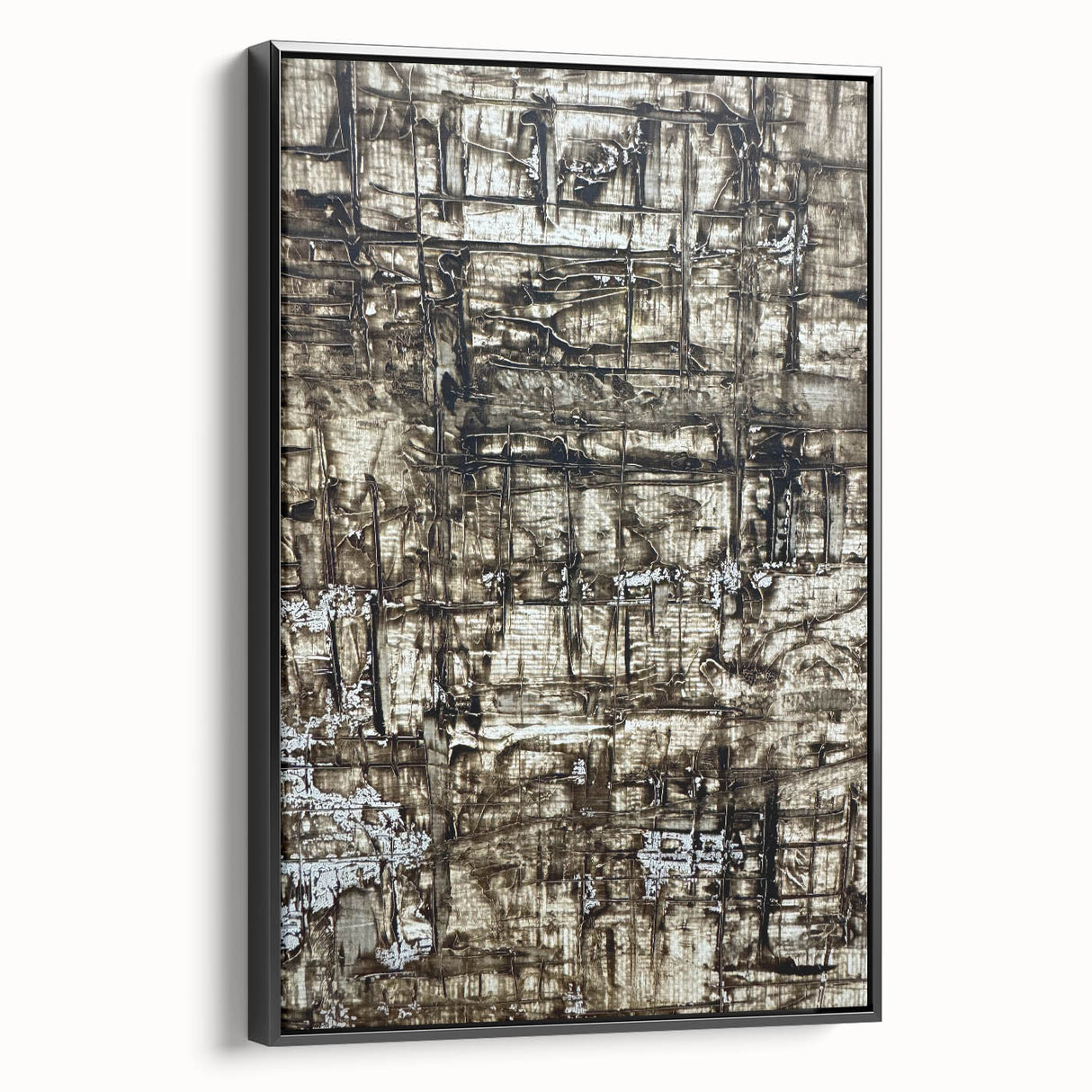 Earthen Harmony Abstracts - Earth Tone Art with Textured Layers
