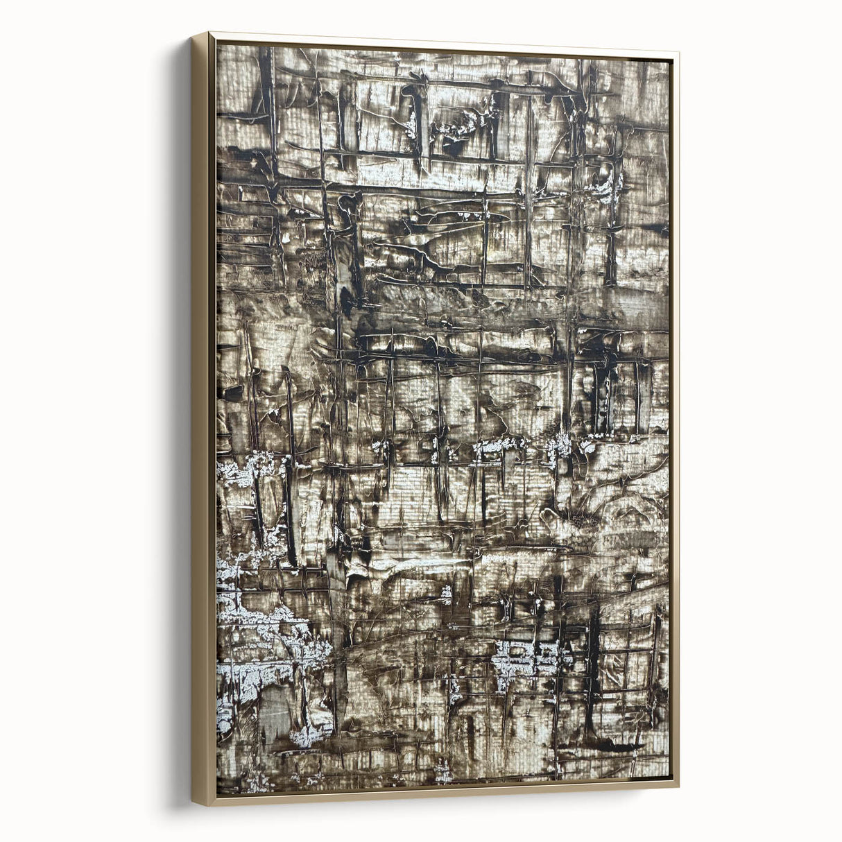Earthen Harmony Abstracts - Earth Tone Art with Textured Layers