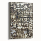 Earthen Harmony Abstracts - Earth Tone Art with Textured Layers