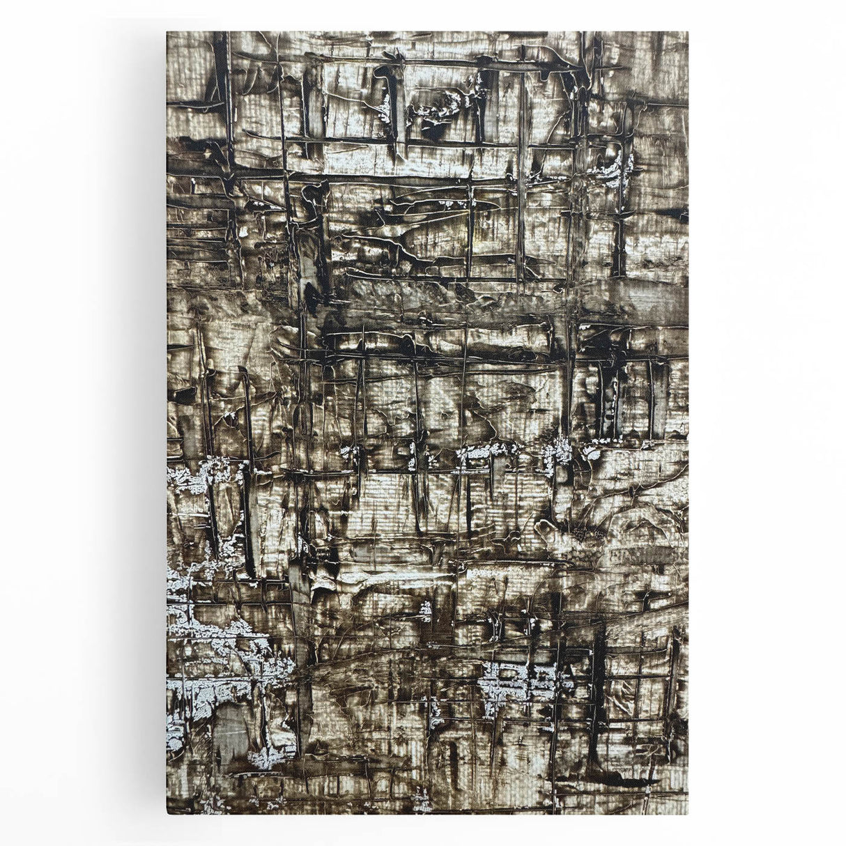 Earthen Harmony Abstracts - Earth Tone Art with Textured Layers