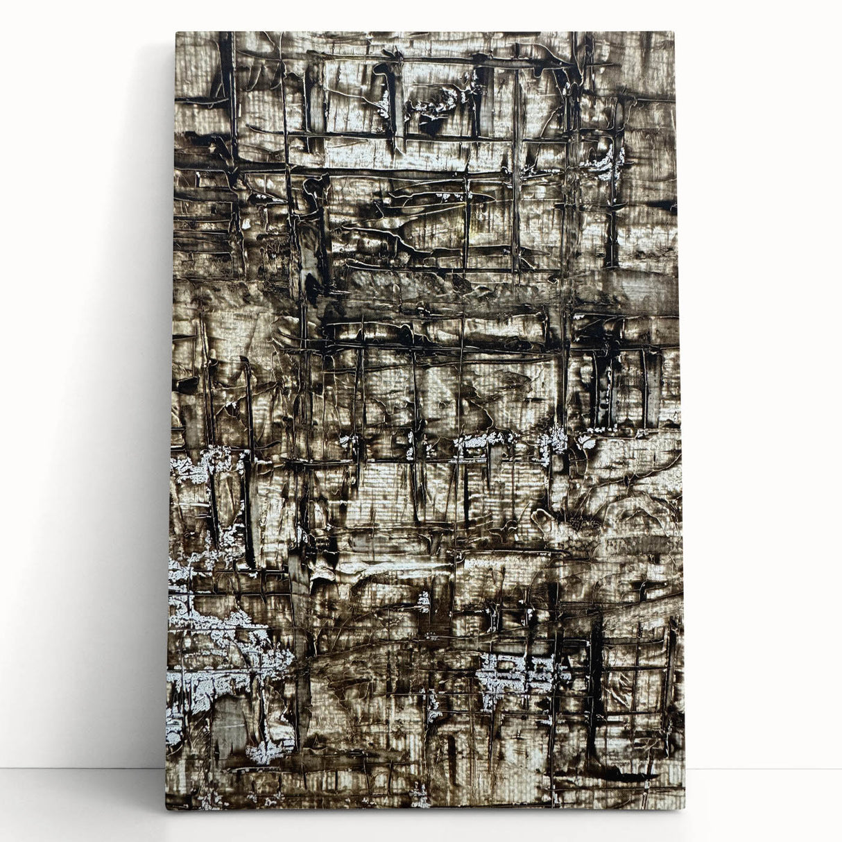 Earthen Harmony Abstracts - Earth Tone Art with Textured Layers