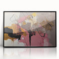 Abstract Art for Sale - Pink and Gold Textured Canvas Print